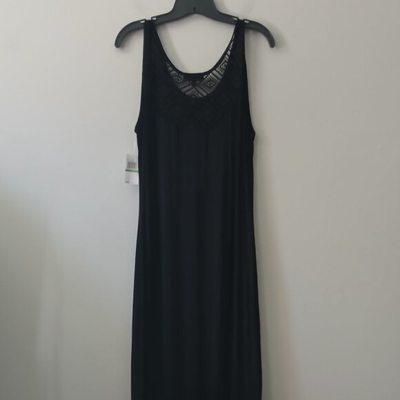 Spense Women's Dress Sz L Black Long Sleeveless Maxi Stretch Crochet NWT $49.99‎ - Picture 12 of 14